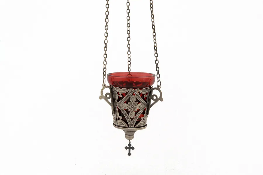 Prince Miloš vigil lamp, silver