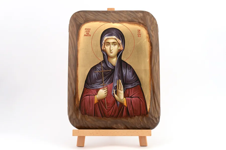 Oslikana ikona Sveta Petka