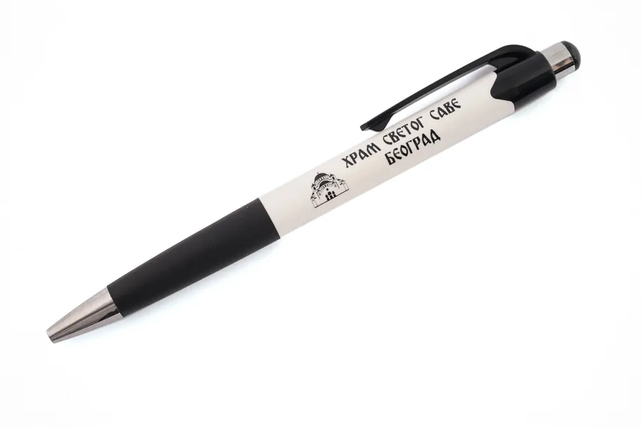 Printed ballpoint pen, black