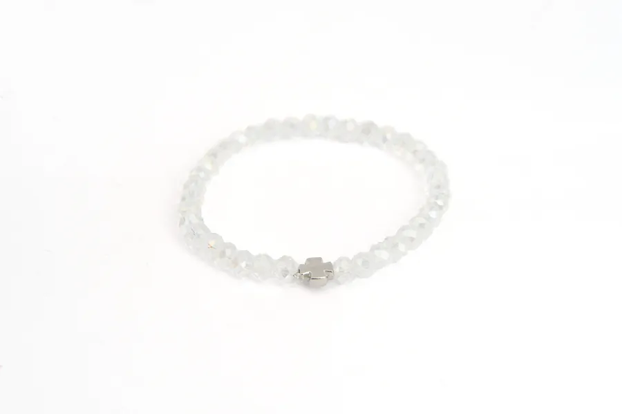 Armband-Gebetsschnur Kristall, transparent