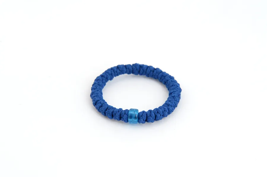 Geknüpfte Kinder-Armband-Gebetsschnur, blau