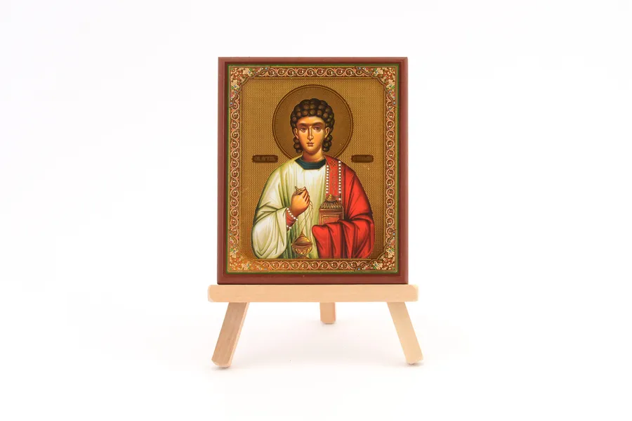 Ikone auf Holz mit Goldprägung – Hl. Stephanus