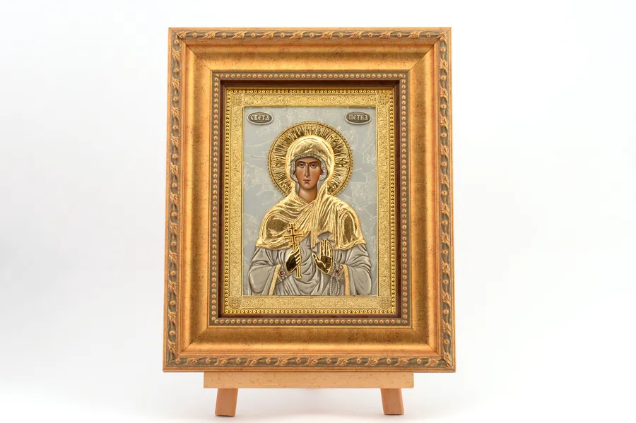 Ikone – Hl. Paraskeva (Petka), Metallguss