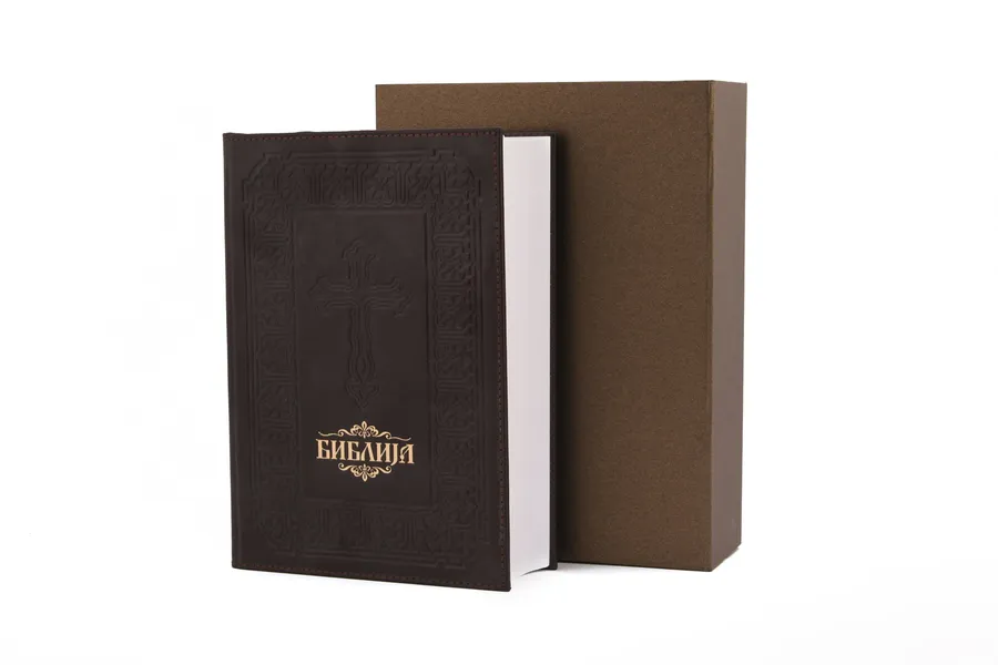 Bible, leather binding