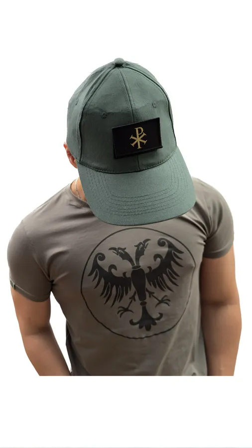 Cap with Velcro Emblem, Green