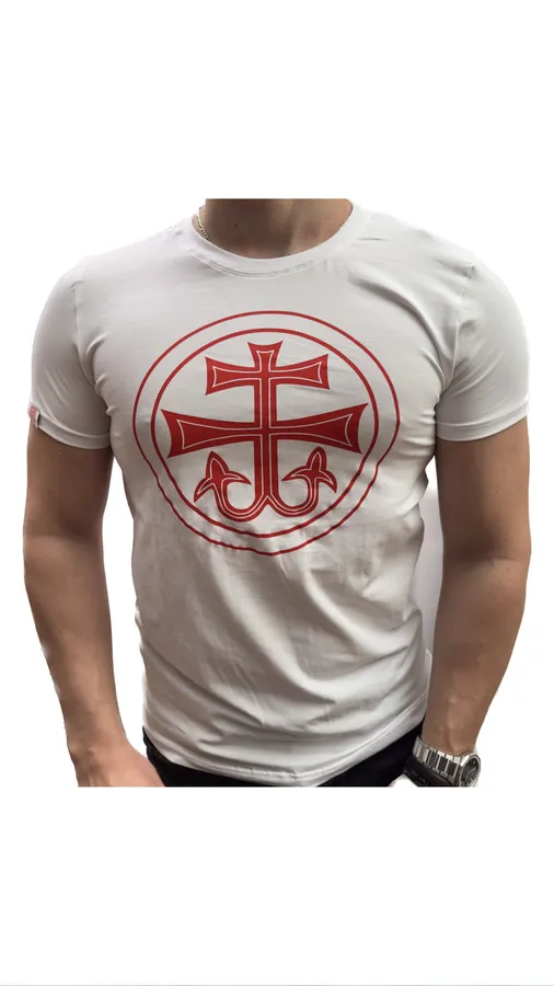 White Cotton T-Shirt – Studenica Cross