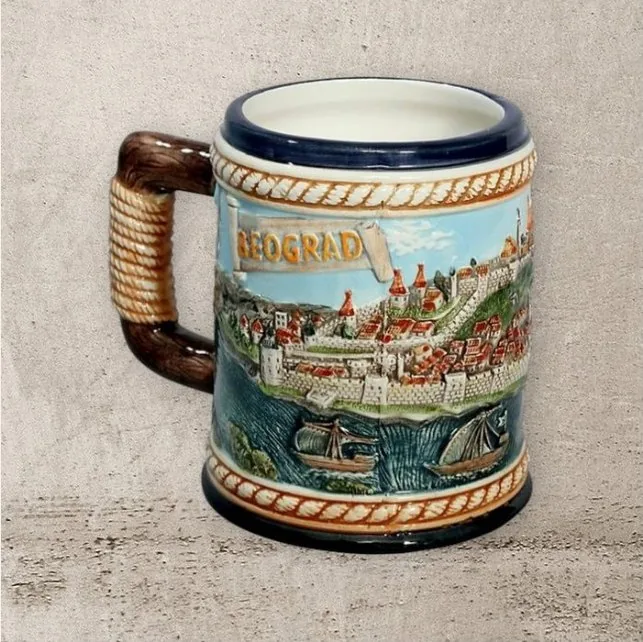 Embossed beer mug – Belgrade