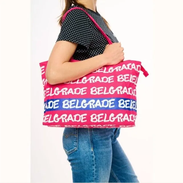 Bag 38 × 30 cm – Belgrade, pink