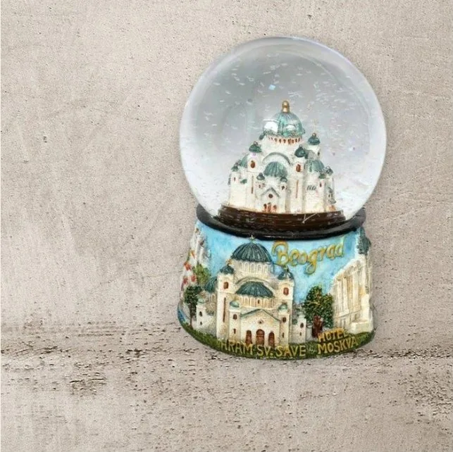 Temple of Saint Sava snow globe